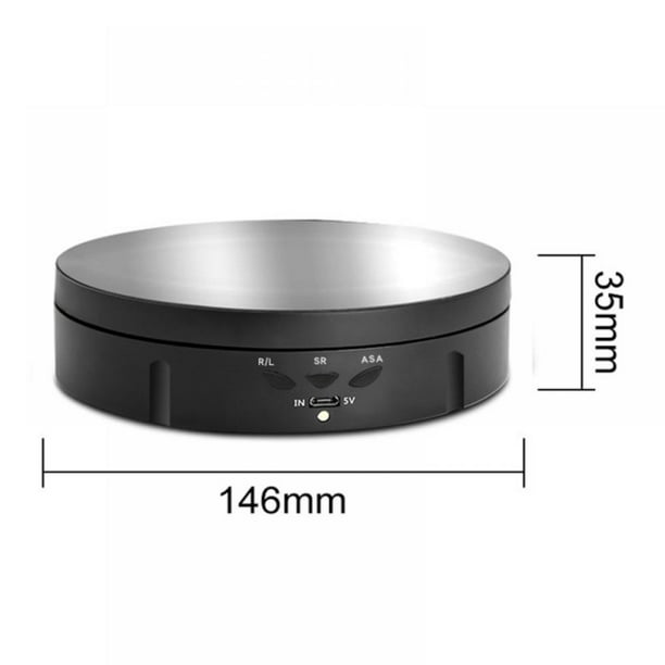 USB or Battery Powered 360° Rotating Rotary Display Stand Turntable